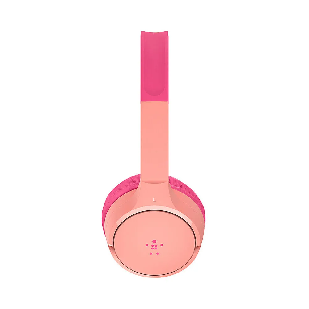 Belkin SoundForm Mini Wireless On-Ear Headphones for Kids - Pink