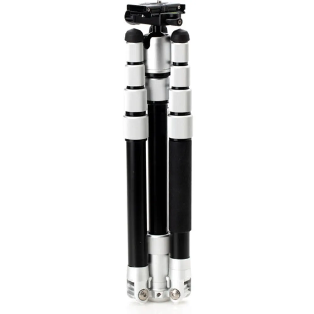 Benro MeFOTO RoadTrip Pro Aluminum Series 1 Travel Tripod with Ball Head and Monopod | Silver