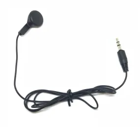 Black Single Ear Earbud Headphones