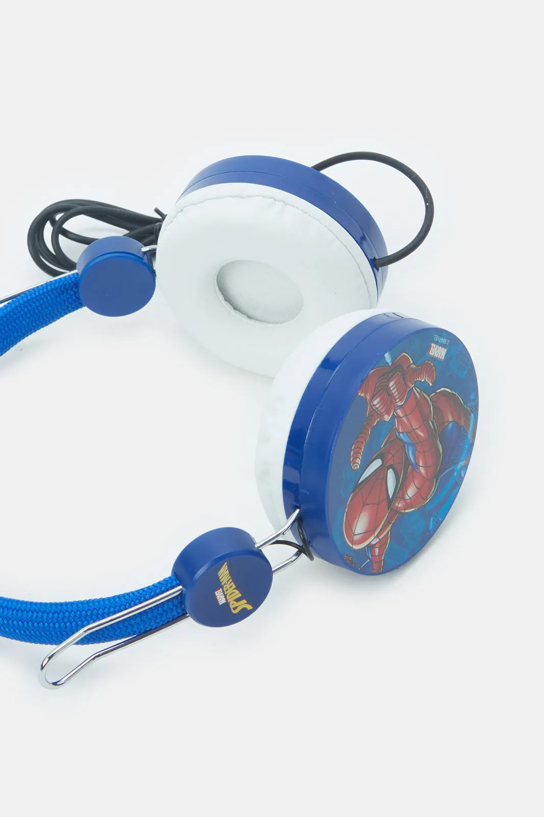 Blue Spiderman Print Head Phone