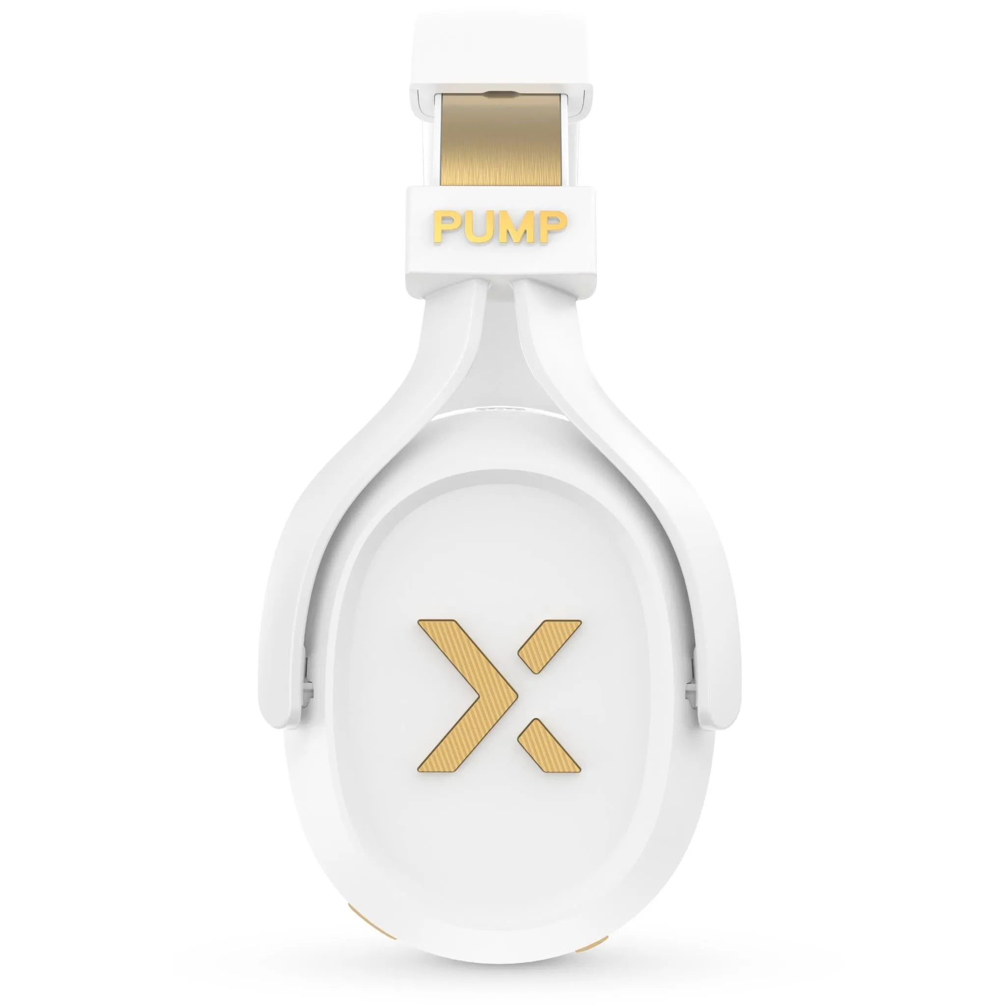 BlueAnt PumpX Gym ANC Over-Ear Headphones (White/Gold)