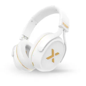 BlueAnt PumpX Gym ANC Over-Ear Headphones (White/Gold)