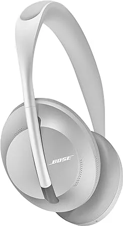 Bose Headphones 700, Noise Cancelling Bluetooth Over-Ear Wireless Headphones with Built-In Microphone for Clear Calls and Alexa Voice Control, Silver Luxe