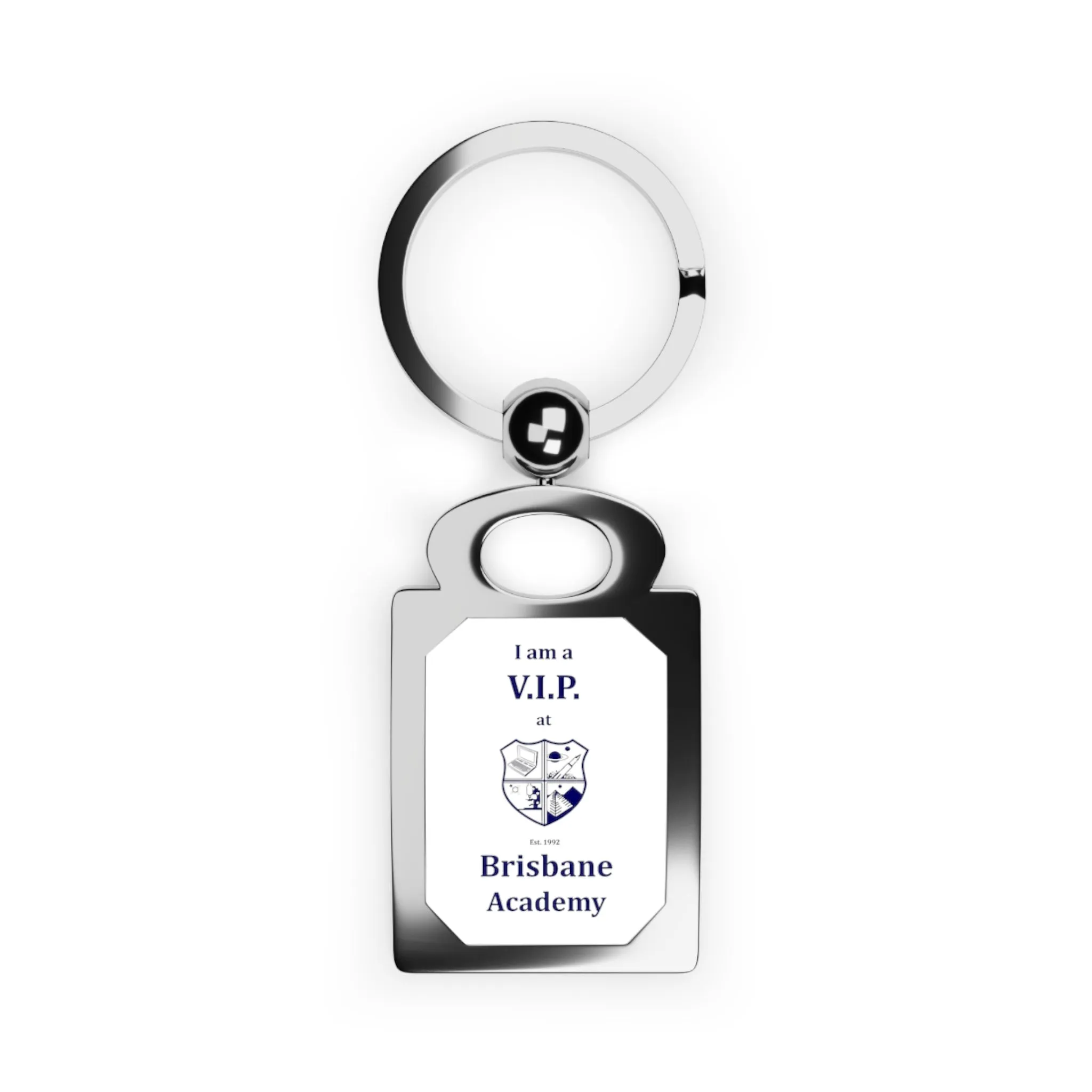 Brisbane Academy VIP Rectangle Photo Keyring