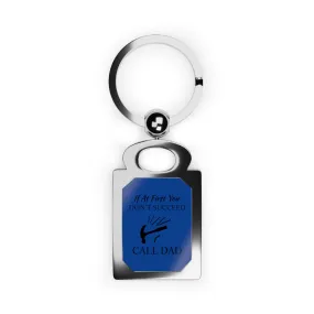 Call Dad Rectangle Photo Keyring