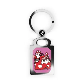 Captain AFAB - Moo Shroom Rectangle Photo Keyring