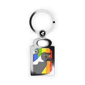 Captain AFAB - Pride Doot Rectangle Photo Keyring