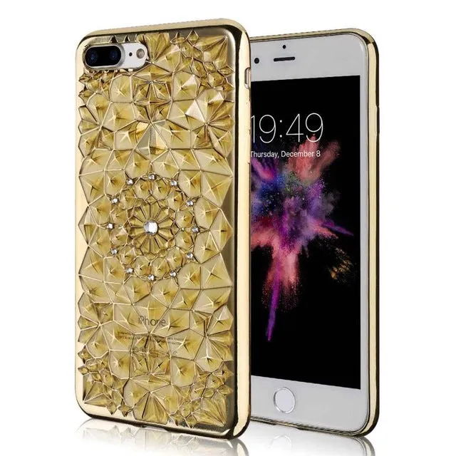 Cell Phone cases Accessories High quality Diamond Skin covers for iphone 6 6s 6 plus 6s plus with electroplating soft back cover