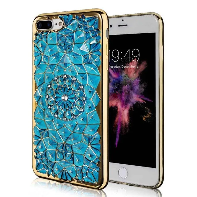 Cell Phone cases Accessories High quality Diamond Skin covers for iphone 6 6s 6 plus 6s plus with electroplating soft back cover