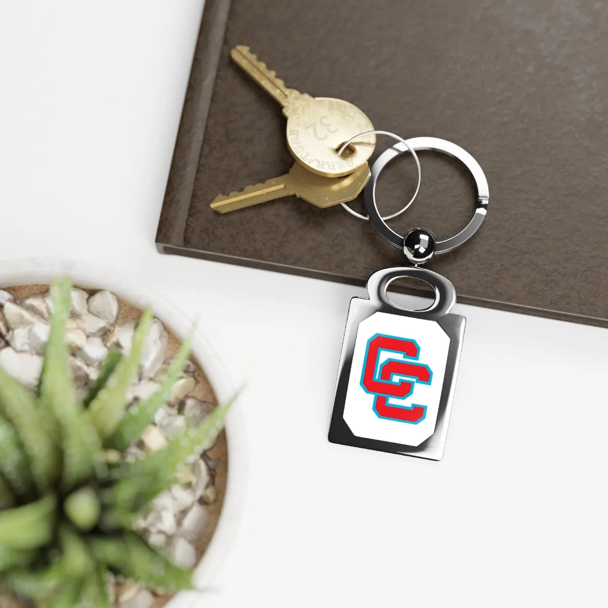 Charlotte Catholic Rectangle Photo Keyring