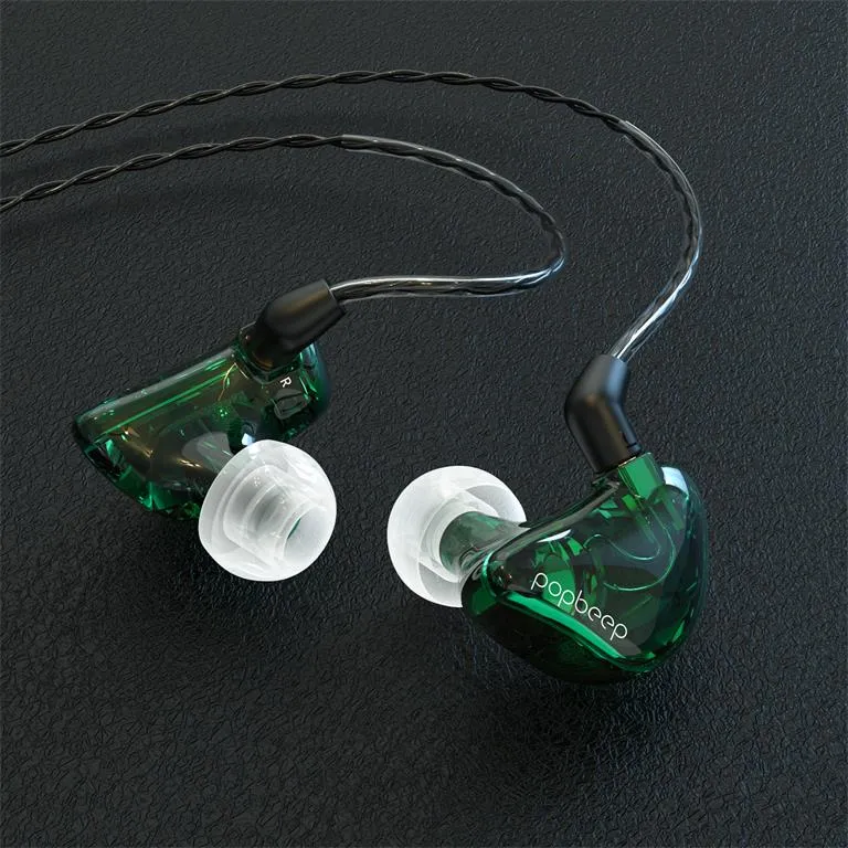 Clearance Sale-Popbeep Bsinger BC100 In-Ear Monitor Headphones (Green)