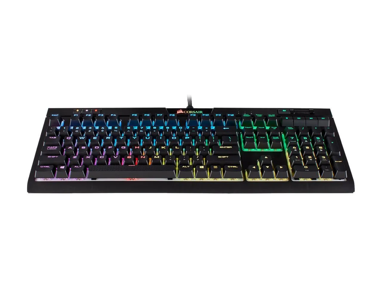 Corsair Keyboard Strafe RGB MK.2 Cherry MX Red Mechanical Gaming Keyboard with RGB LED Backlit - CH-9104110-NA