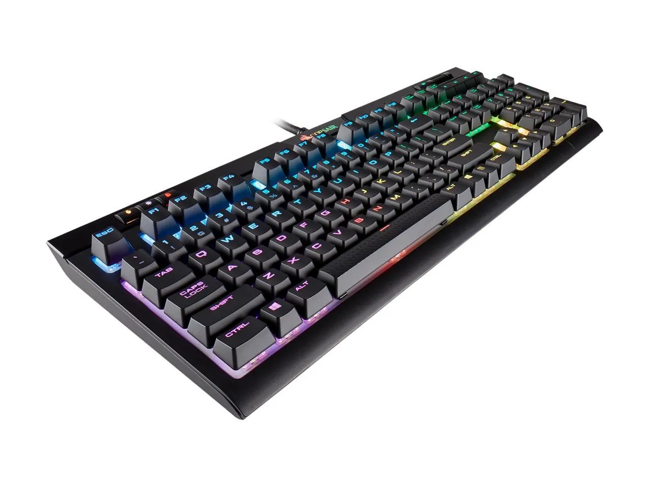 Corsair Keyboard Strafe RGB MK.2 Cherry MX Red Mechanical Gaming Keyboard with RGB LED Backlit - CH-9104110-NA