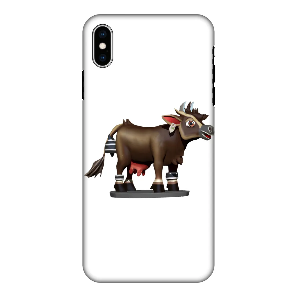 Dark Brown Cow Fully Printed Tough Phone Case