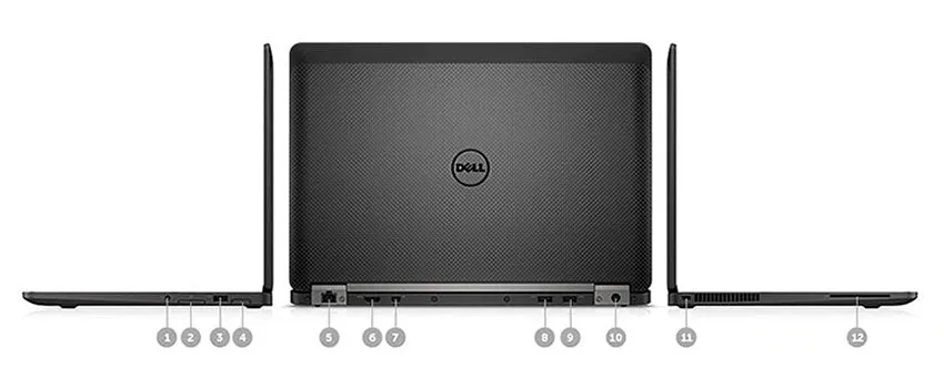 Dell Latitude E7270 Laptop Notebook 12.5"-inch 720p (HD) - 7000 Series | Intel Core i5-6300U @ 2.4GHz (6th Gen) | 16GB DDR4 RAM | 256GB M.2 SSD | Webcam | HDMI | Windows 10 Pro x64 | Grade A   (Dell Certified Refurbished)