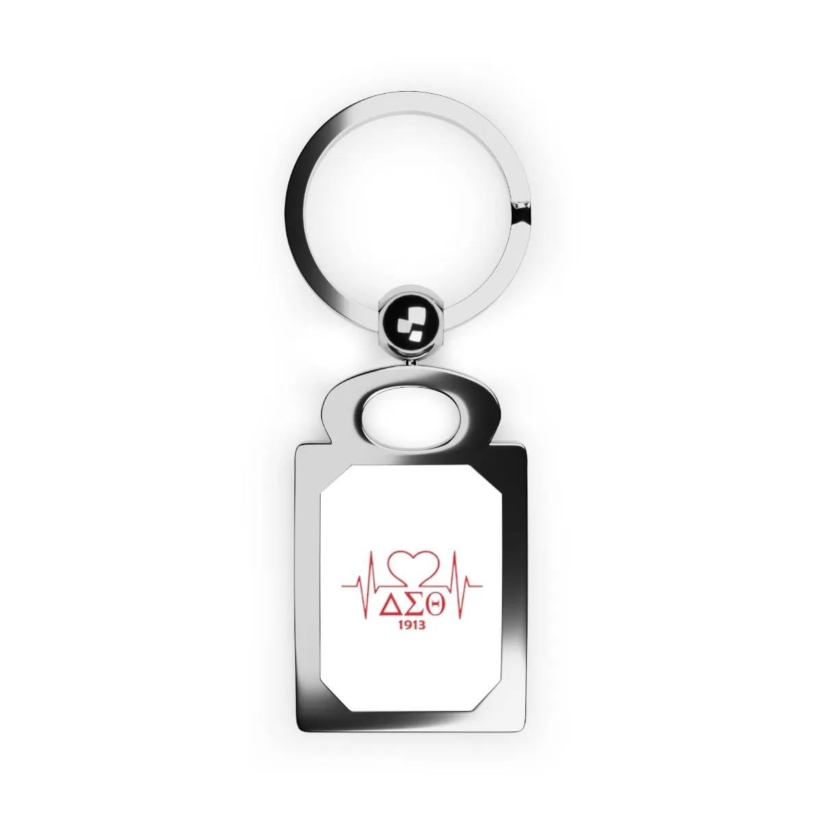 Delta Heartbeat Rectangle Photo Keyring