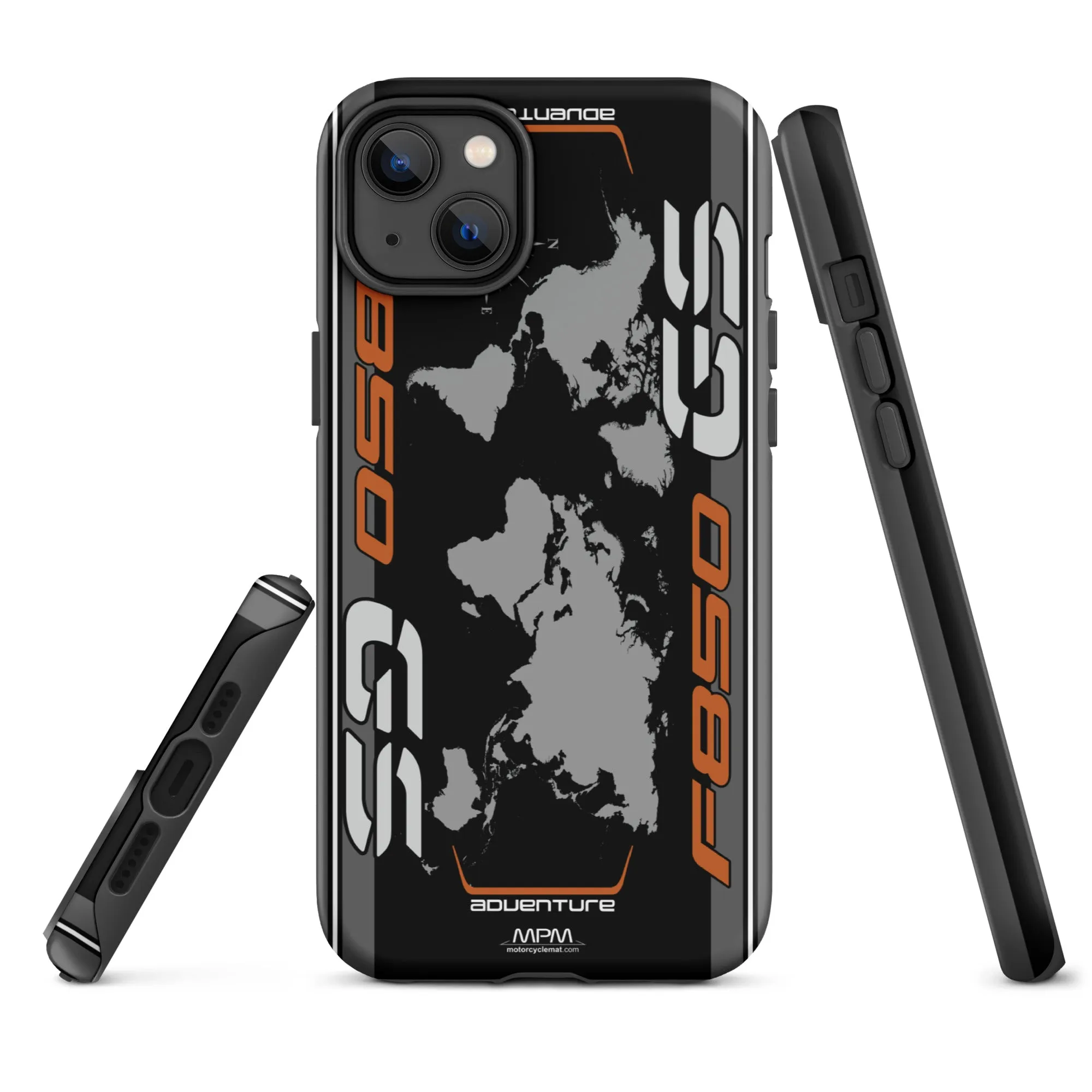 Designed Tough Case For iPhone inspired by BMW F850GS Adventure Light White Motorcycle Model - MM5290