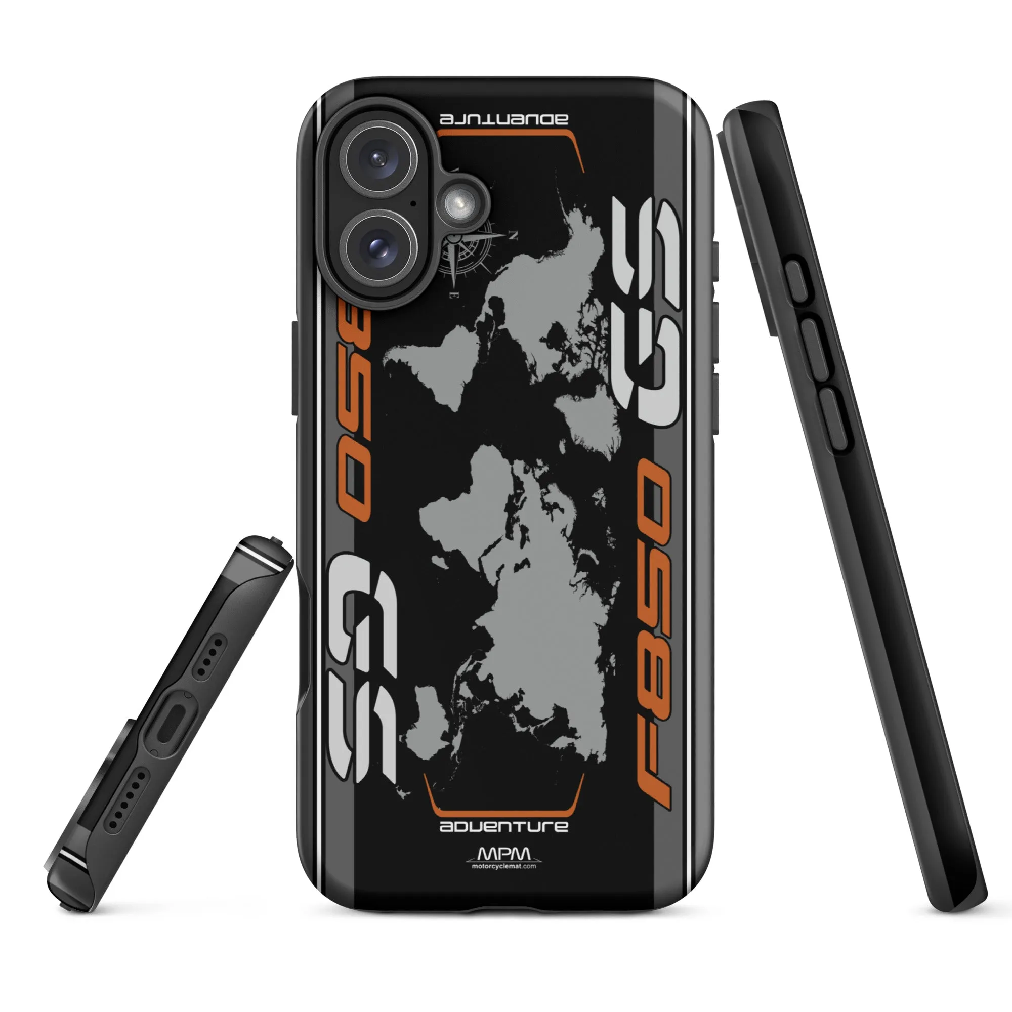 Designed Tough Case For iPhone inspired by BMW F850GS Adventure Light White Motorcycle Model - MM5290