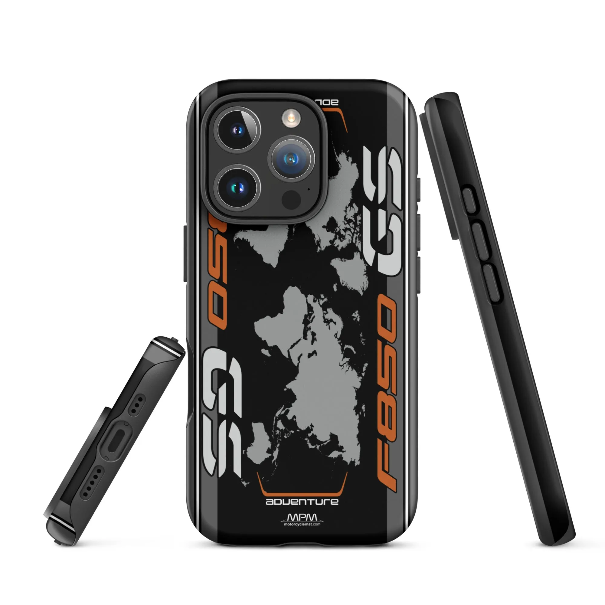 Designed Tough Case For iPhone inspired by BMW F850GS Adventure Light White Motorcycle Model - MM5290