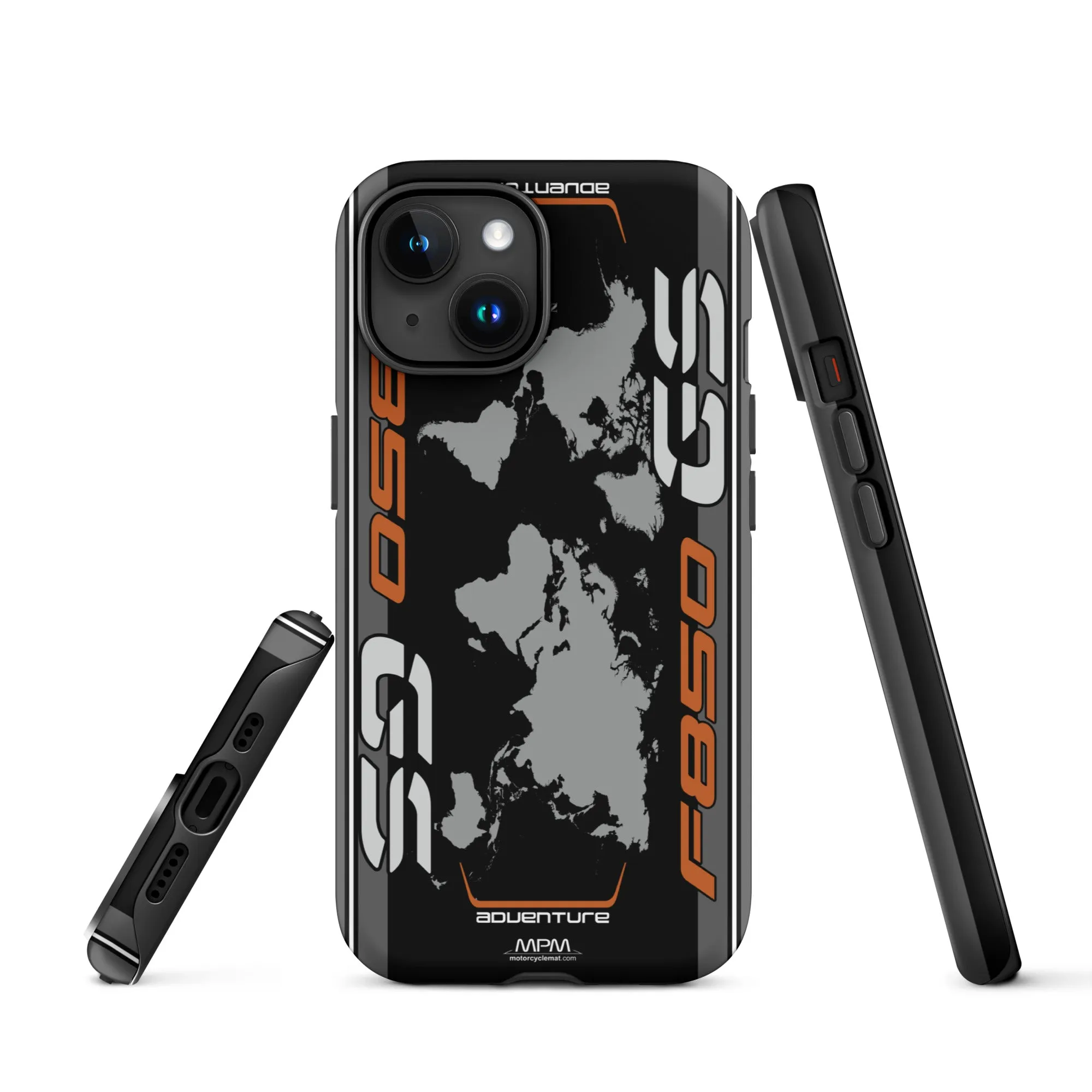 Designed Tough Case For iPhone inspired by BMW F850GS Adventure Light White Motorcycle Model - MM5290