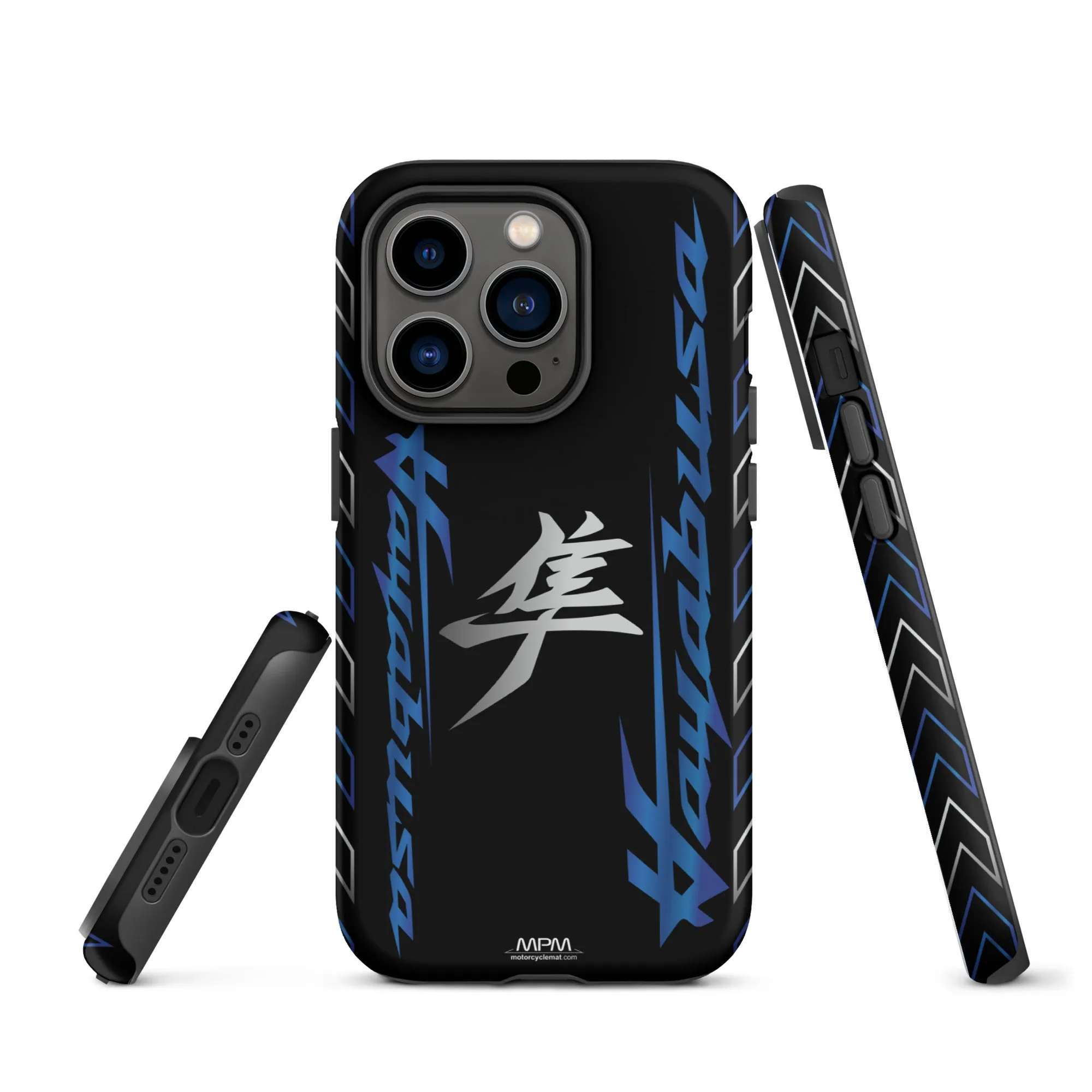 Designed Tough Case For iPhone inspired by Suzuki Hayabusa Vigor Blue Motorcycle Model - MM5129