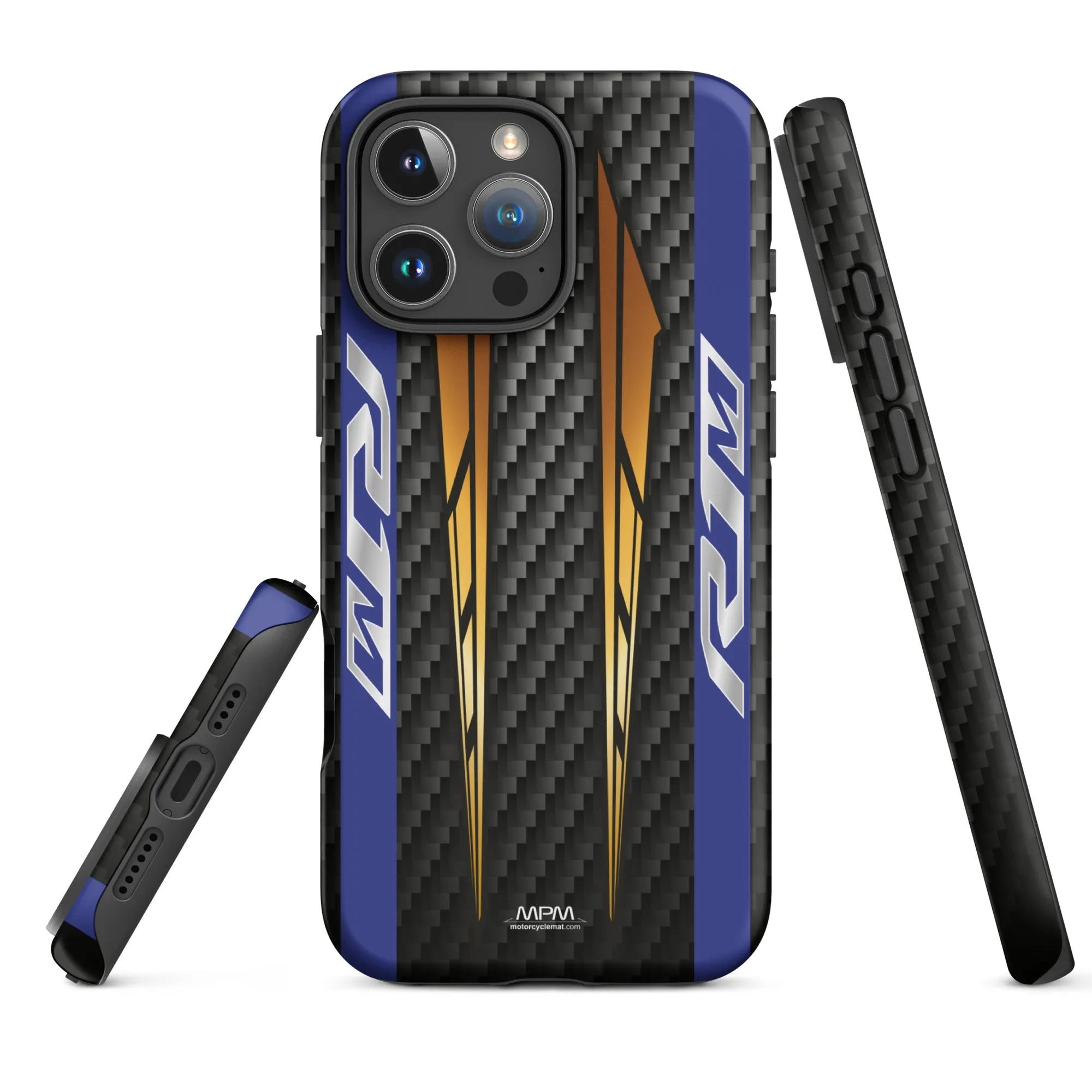 Designed Tough Case For iPhone inspired by Yamaha R1M Carbon Motorcycle Model - MM5112