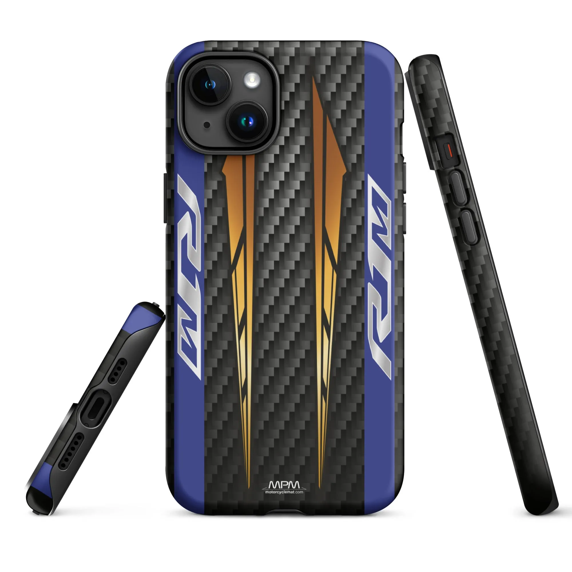 Designed Tough Case For iPhone inspired by Yamaha R1M Carbon Motorcycle Model - MM5112