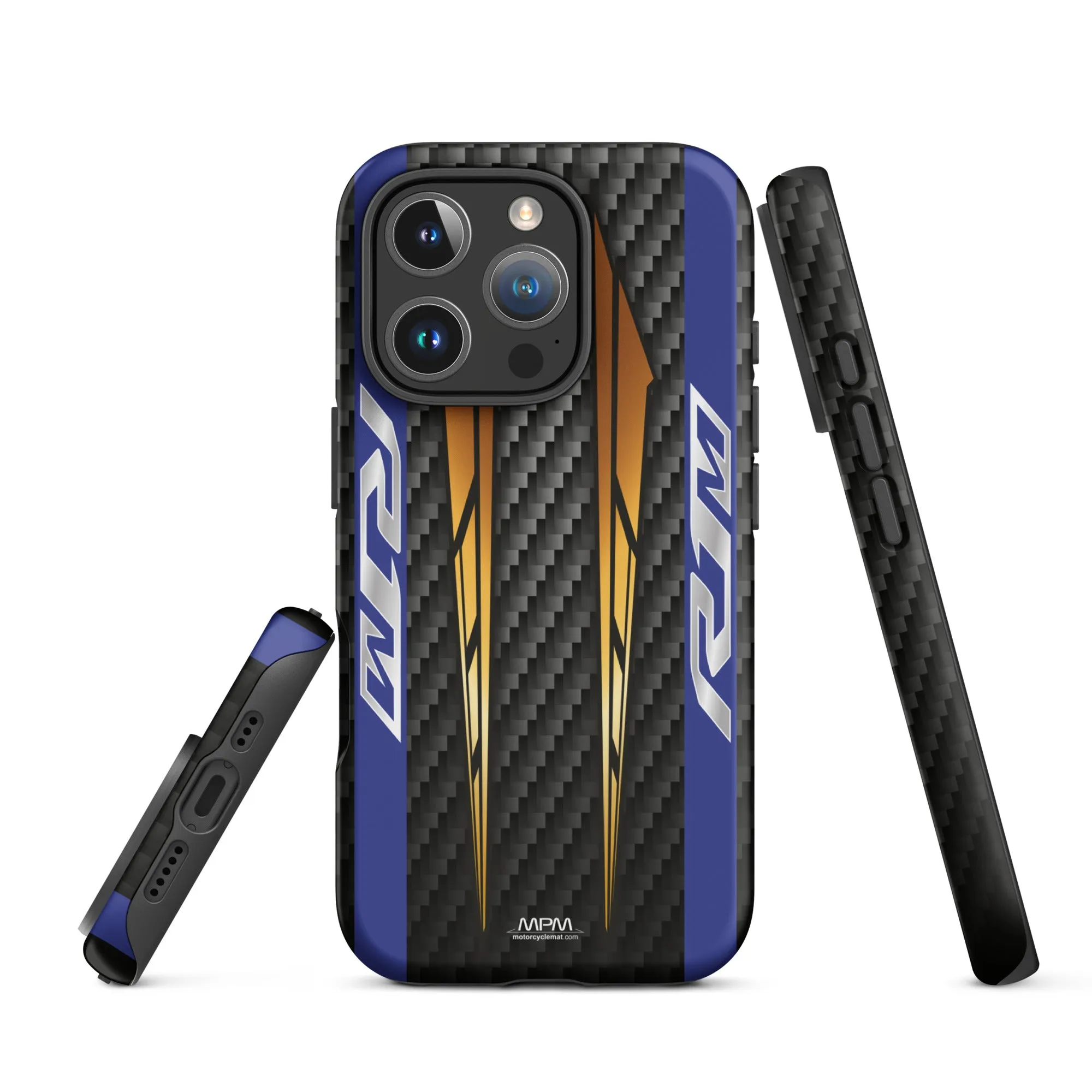 Designed Tough Case For iPhone inspired by Yamaha R1M Carbon Motorcycle Model - MM5112