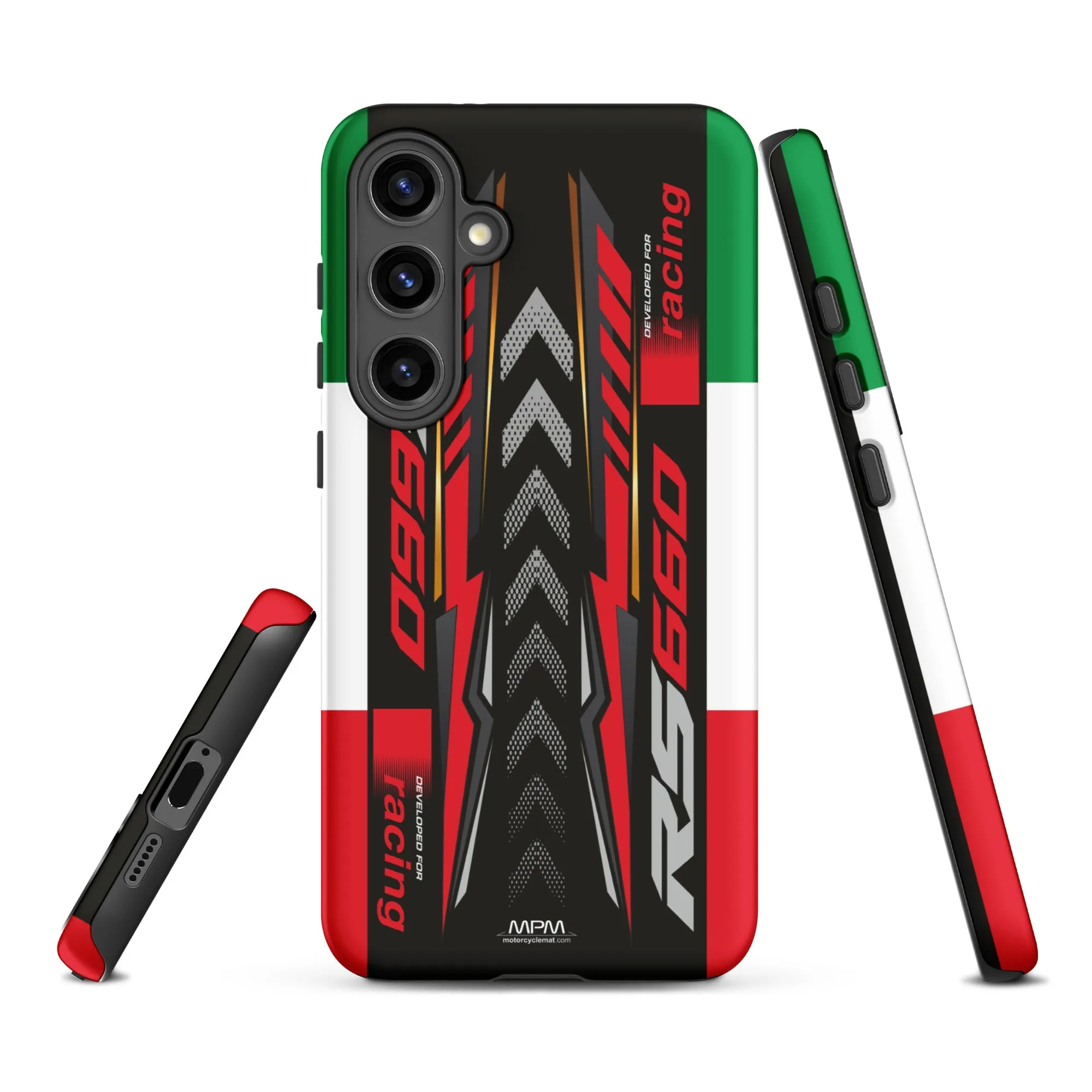 Designed Tough Case For Samsung inspired by Aprilia RS660 Racing Black Motorcycle Model - MM5275