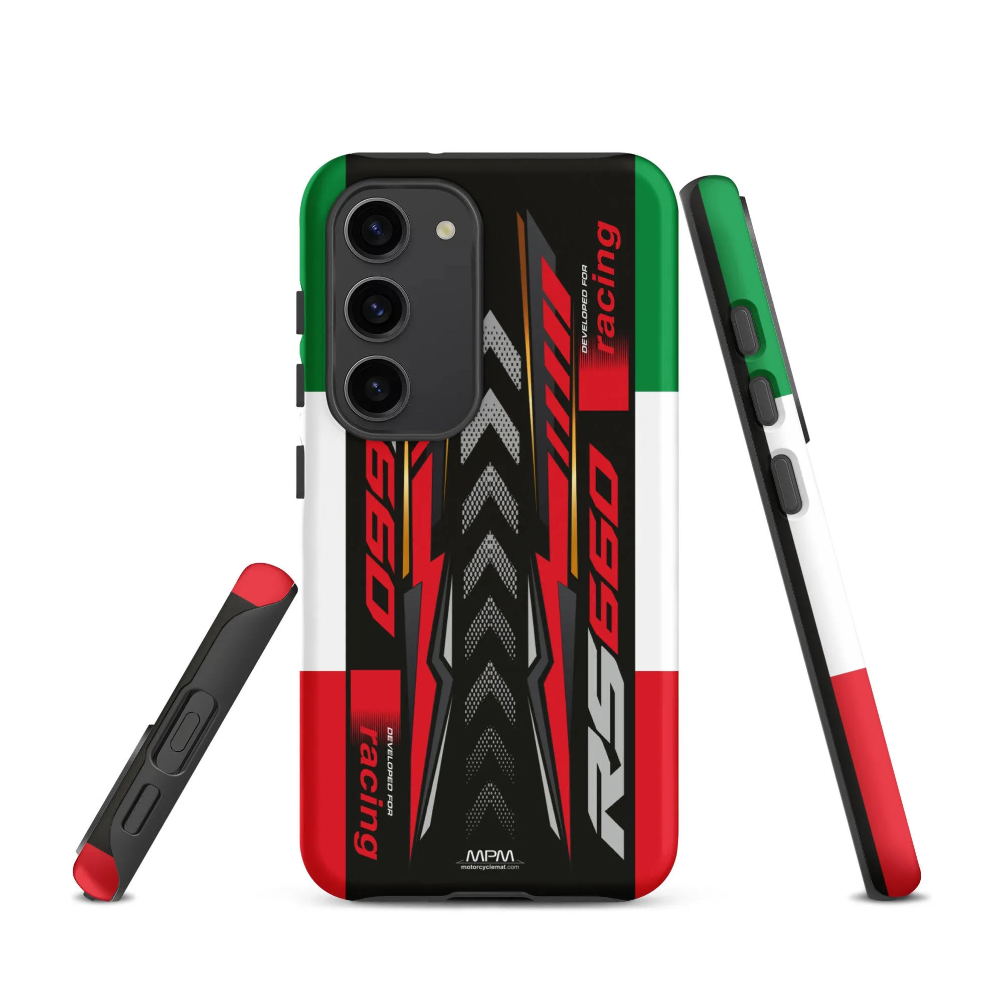 Designed Tough Case For Samsung inspired by Aprilia RS660 Racing Black Motorcycle Model - MM5275