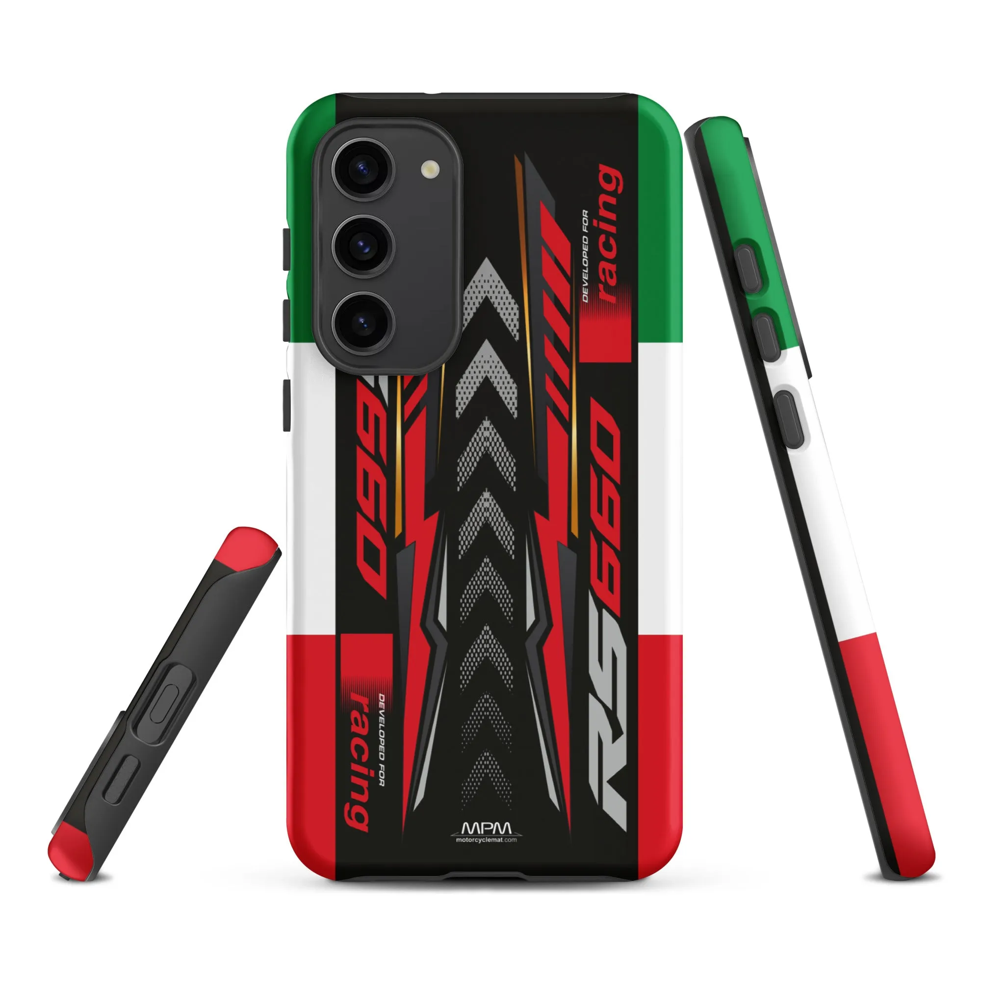 Designed Tough Case For Samsung inspired by Aprilia RS660 Racing Black Motorcycle Model - MM5275