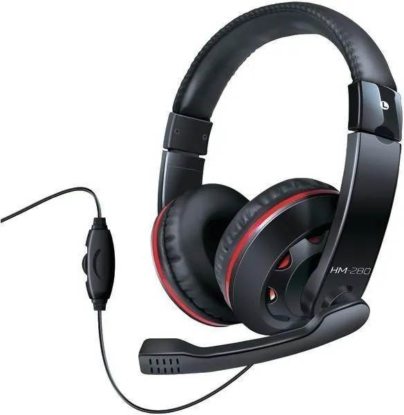 DREAMGEAR DGHP-5527 HM-280 Over-Ear Headphones with Microphone (Black)