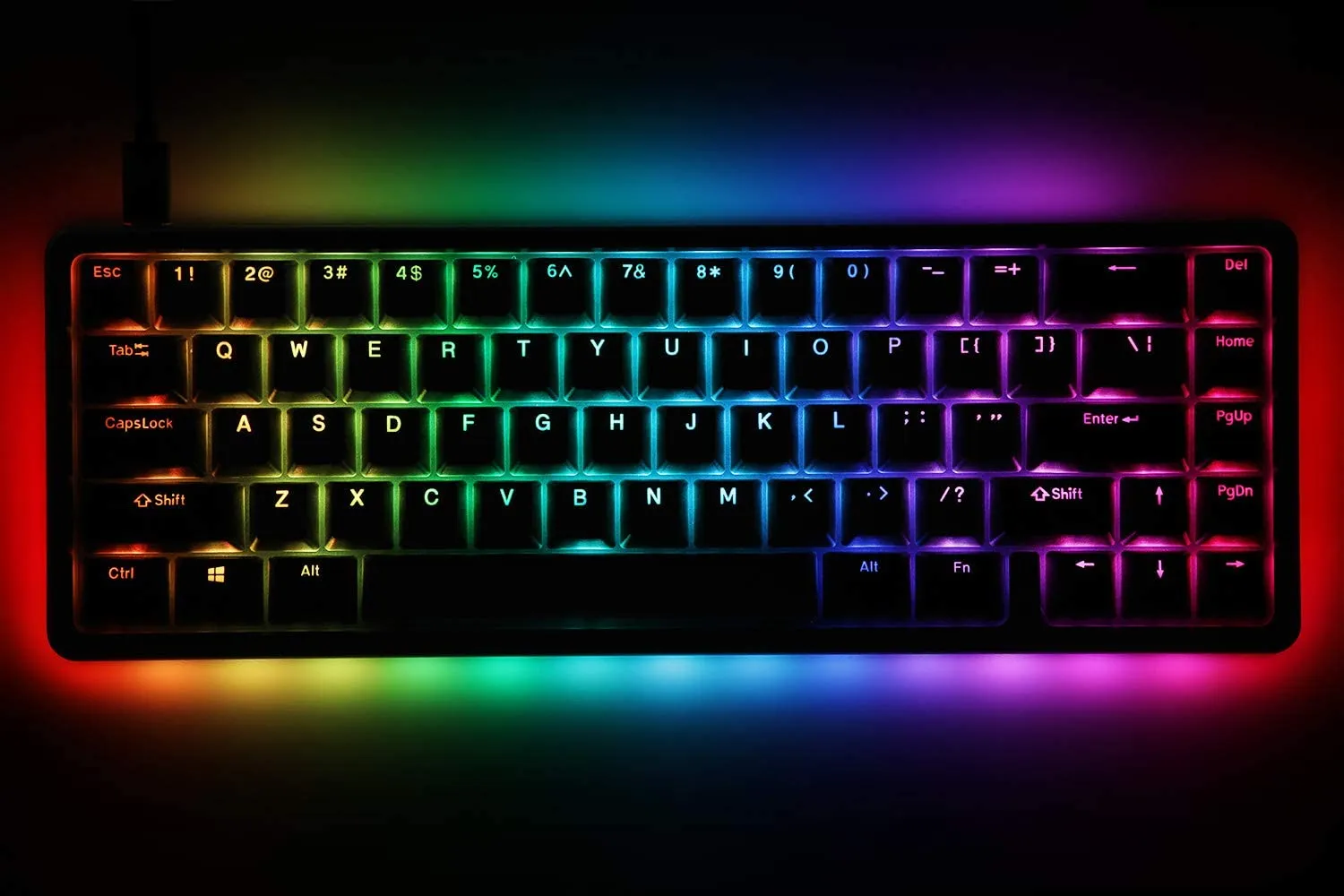 DROP ALT High Profile Mechanical Keyboard 65 Percent 67 Key Gaming Keyboard Hot Swap Switches Programmable Macros RGB LED Backlighting USB C Doubleshot PBT Aluminum Frame Cherry MX Blue