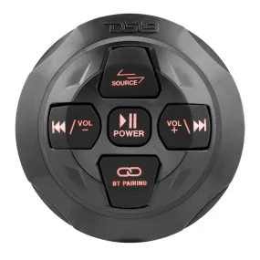 DS18 Marine Waterproof Bluetooth Streaming Audio Receiver Round Controller - f/Android  iPhone [BTRC-R]