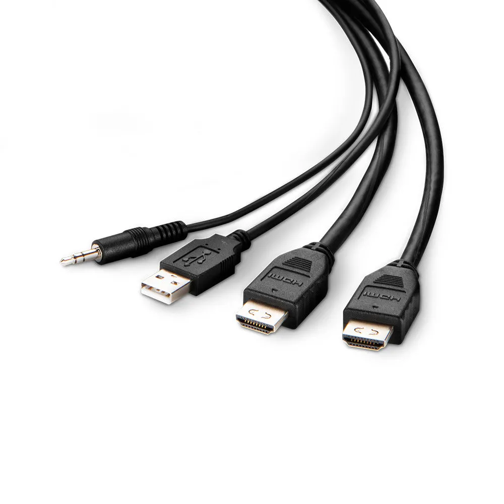 Dualhead Hdmi/Hdmi Kvm Combocab1.8M