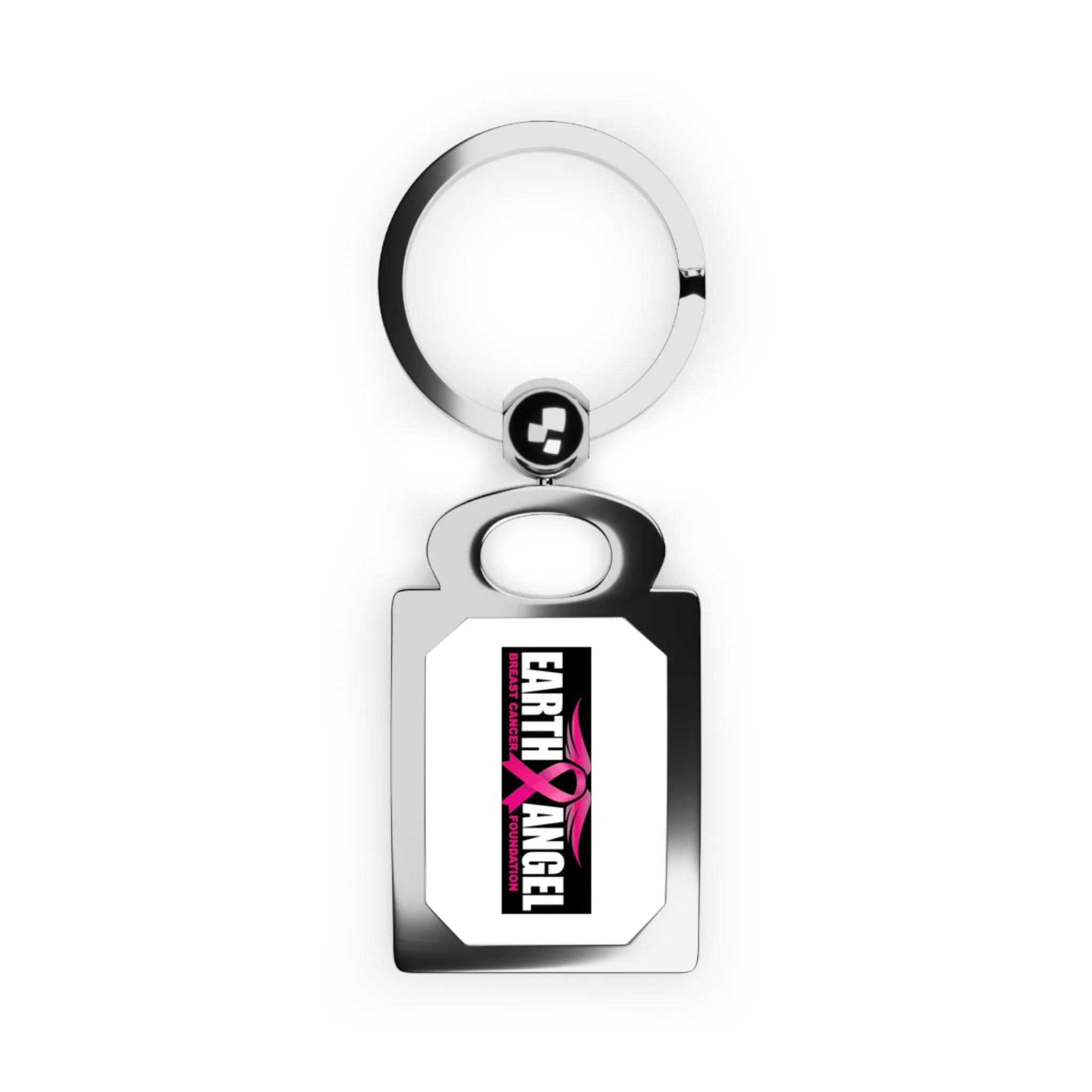 Earth Angel White Photo Keyring