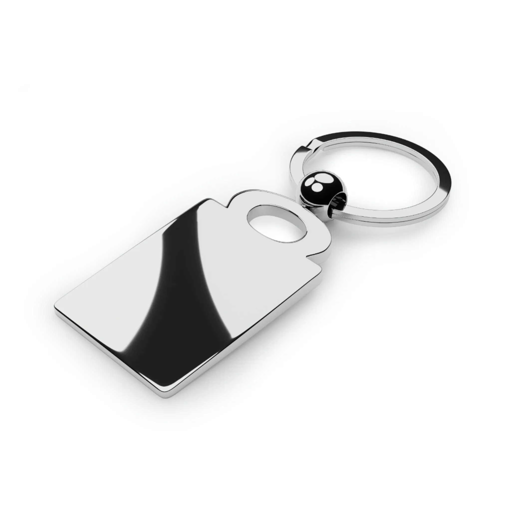 Earth Angel White Photo Keyring