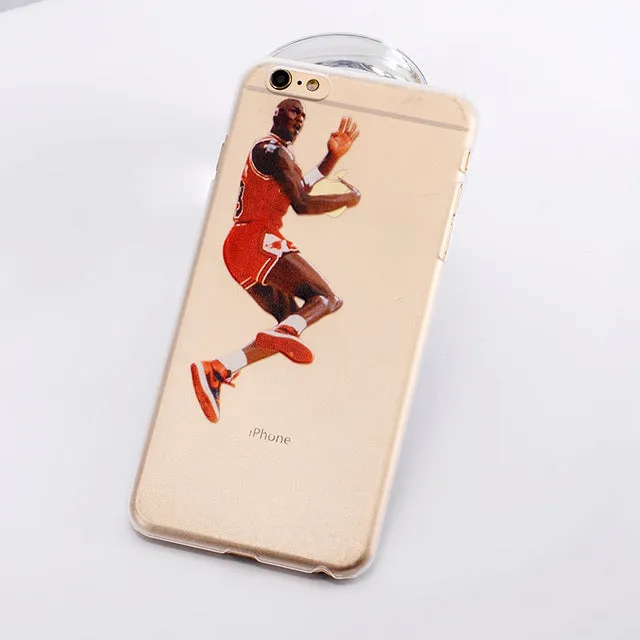 For NBA Basketball Phone Case for iphone 5 5se 6 6s 7 plus Cases Jordan 23 James Harden Curry Bryant Hard Back Cover NBA Jersey