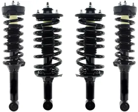 Front & Rear Complete Struts Assembly W/ Coil Spring For Land Rover LR4 2010-16