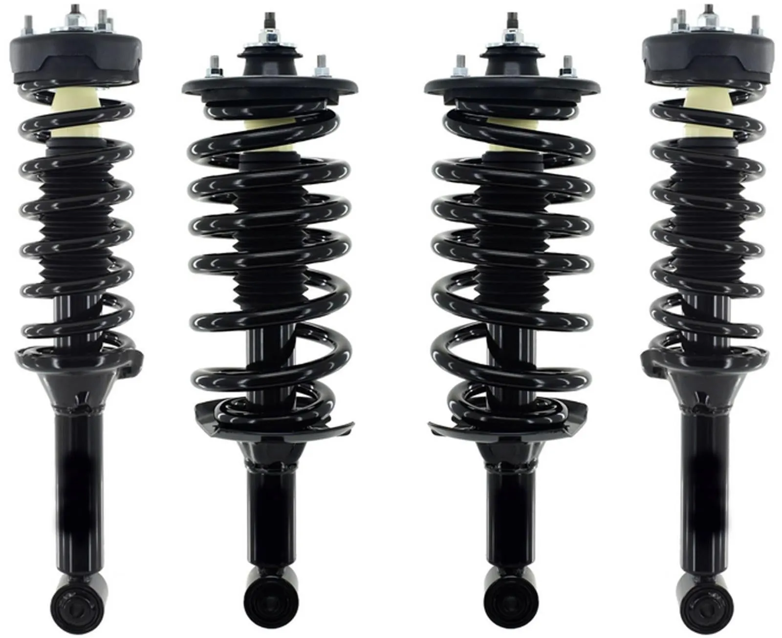 Front & Rear Complete Struts Assembly W/ Coil Spring For Land Rover LR4 2010-16