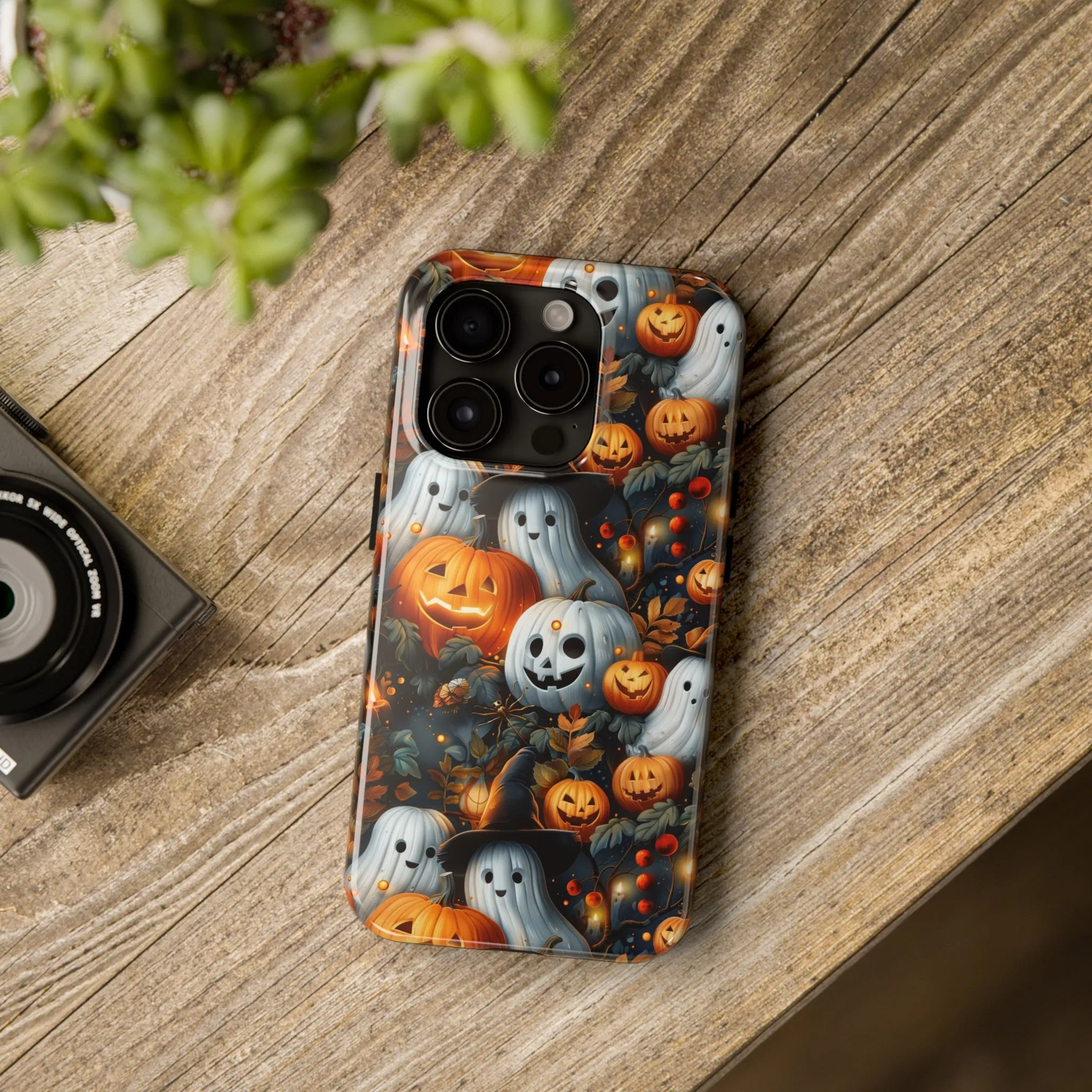 Fun Halloween Print pattern Phone Case, Aesthetic Phone Cover, Artsy Design, Protective Phone Cover compatible with a large variety of iPhone models, Phone Case, Gift