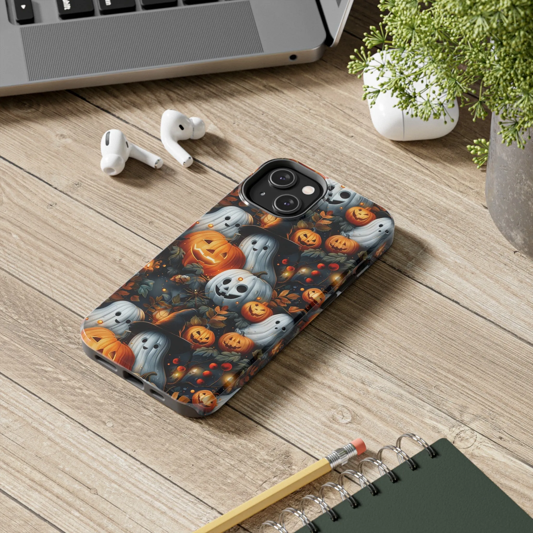 Fun Halloween Print pattern Phone Case, Aesthetic Phone Cover, Artsy Design, Protective Phone Cover compatible with a large variety of iPhone models, Phone Case, Gift