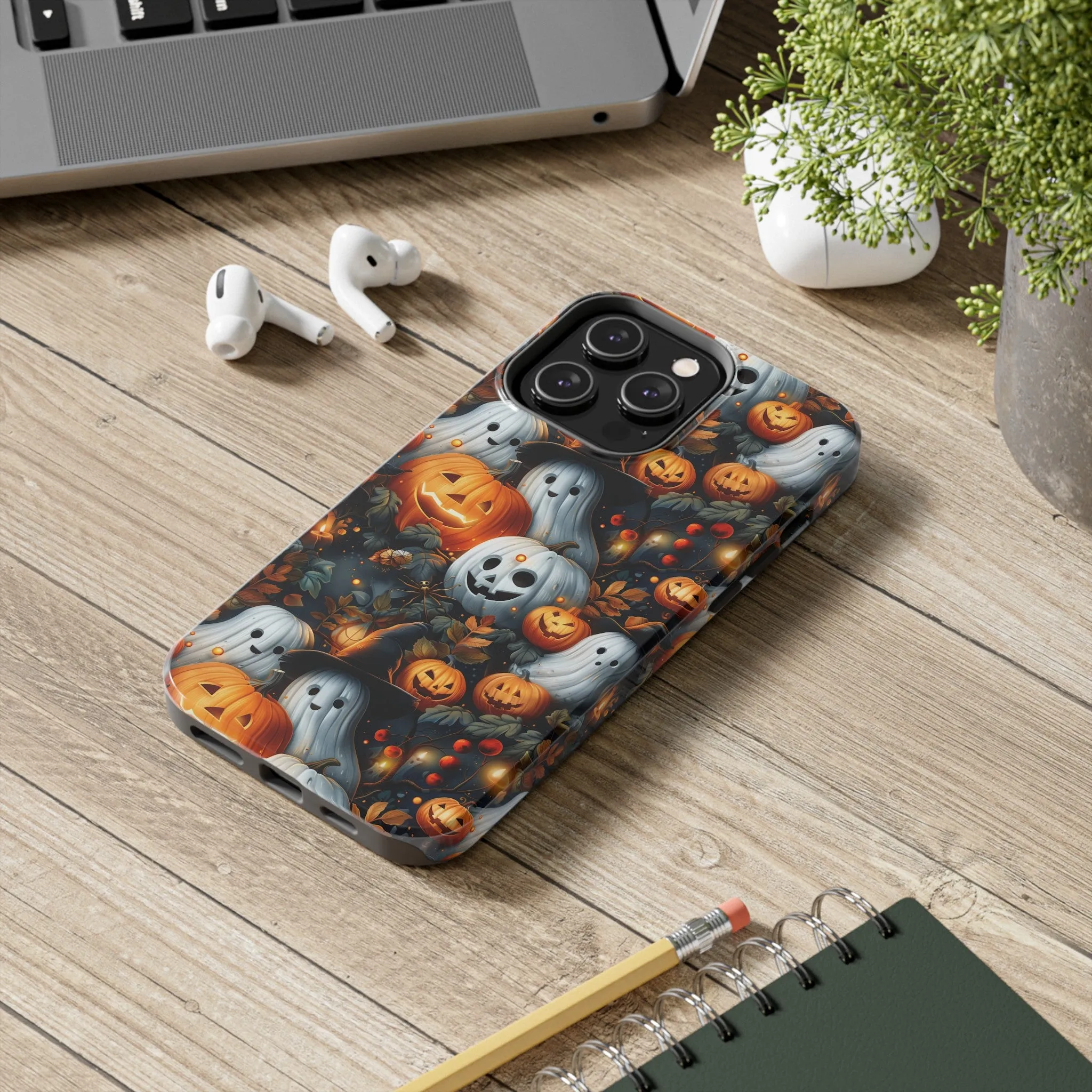 Fun Halloween Print pattern Phone Case, Aesthetic Phone Cover, Artsy Design, Protective Phone Cover compatible with a large variety of iPhone models, Phone Case, Gift