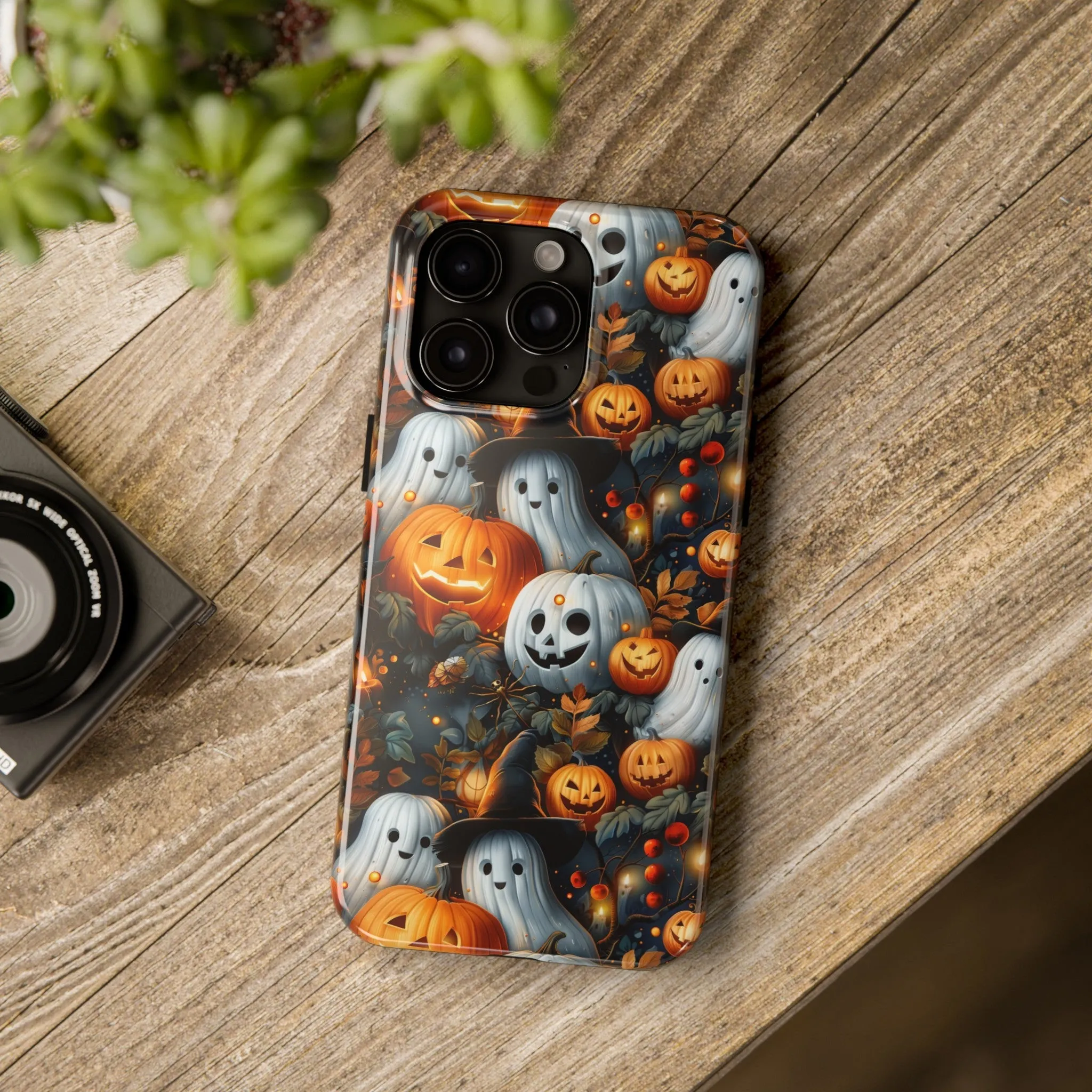 Fun Halloween Print pattern Phone Case, Aesthetic Phone Cover, Artsy Design, Protective Phone Cover compatible with a large variety of iPhone models, Phone Case, Gift