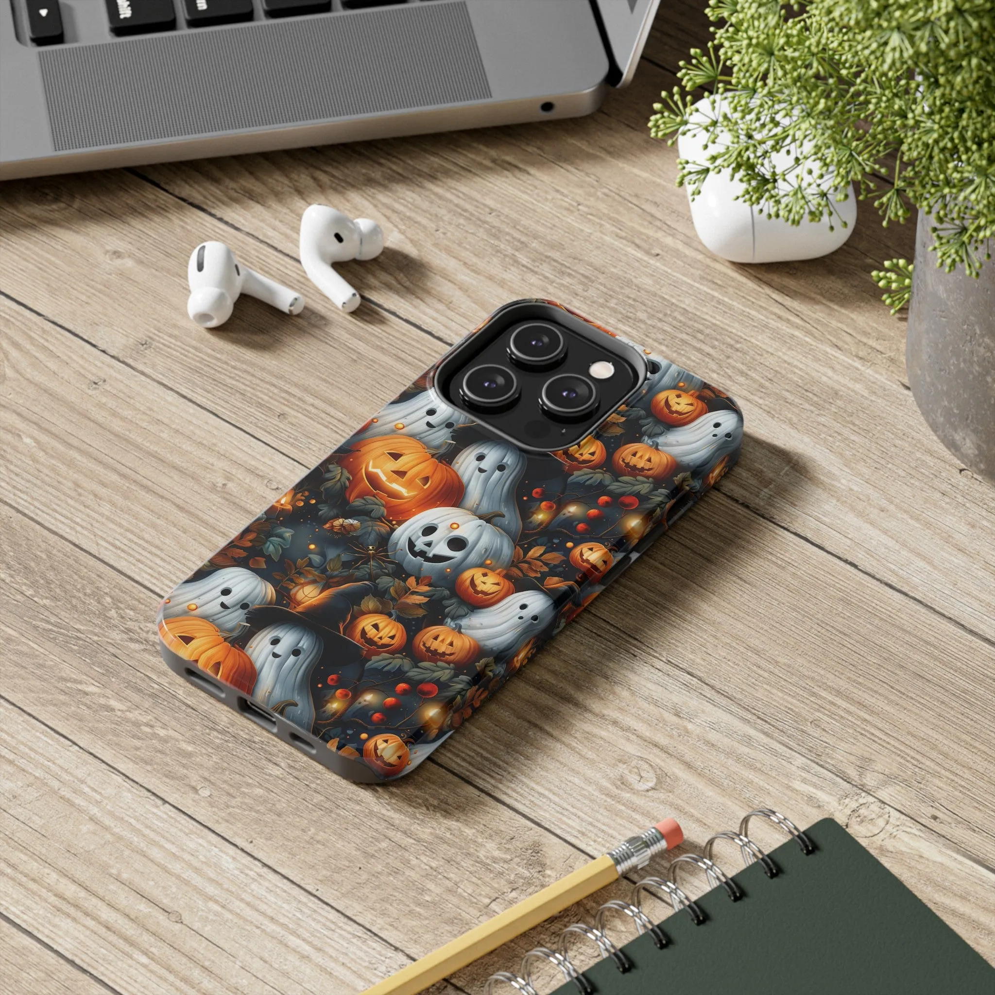 Fun Halloween Print pattern Phone Case, Aesthetic Phone Cover, Artsy Design, Protective Phone Cover compatible with a large variety of iPhone models, Phone Case, Gift