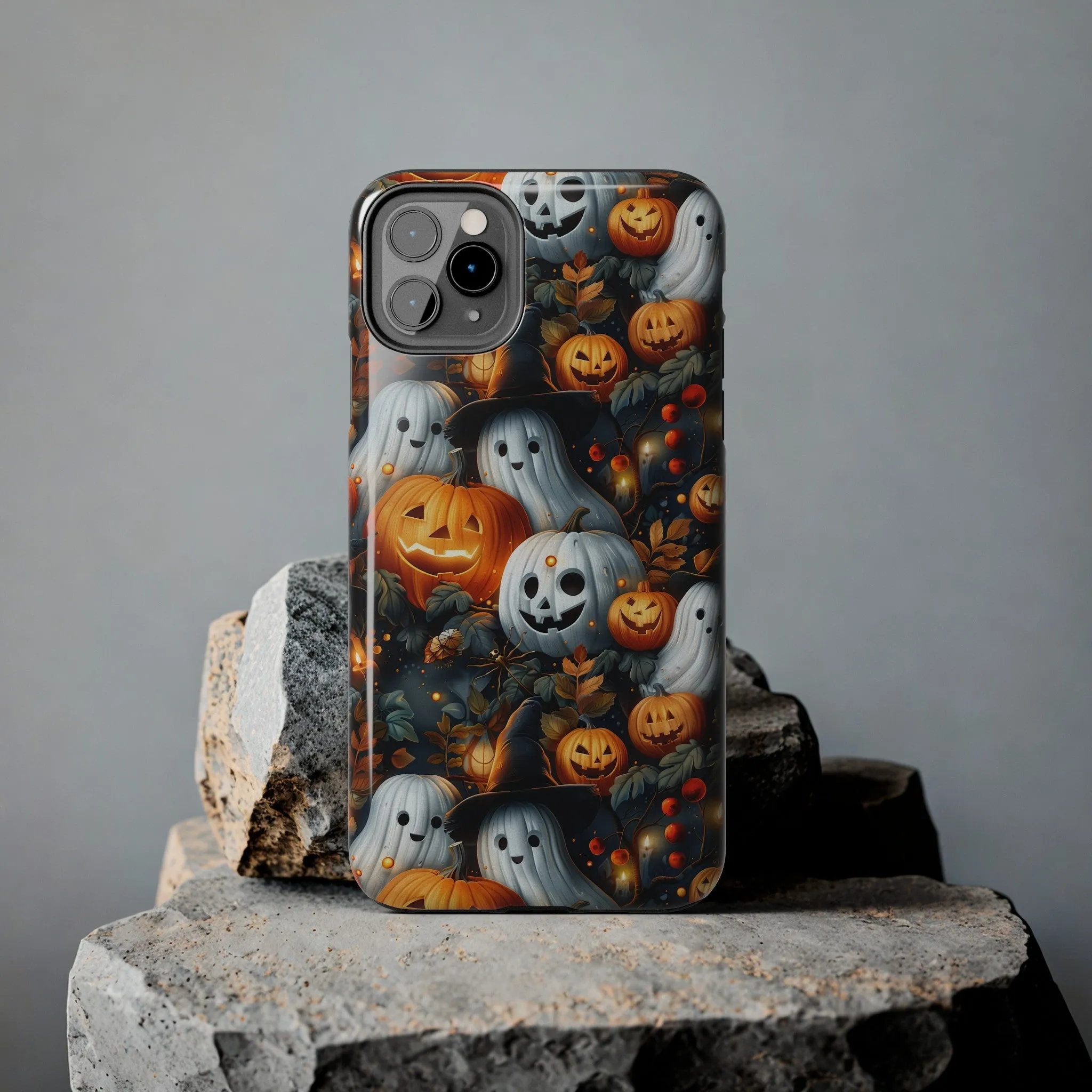 Fun Halloween Print pattern Phone Case, Aesthetic Phone Cover, Artsy Design, Protective Phone Cover compatible with a large variety of iPhone models, Phone Case, Gift