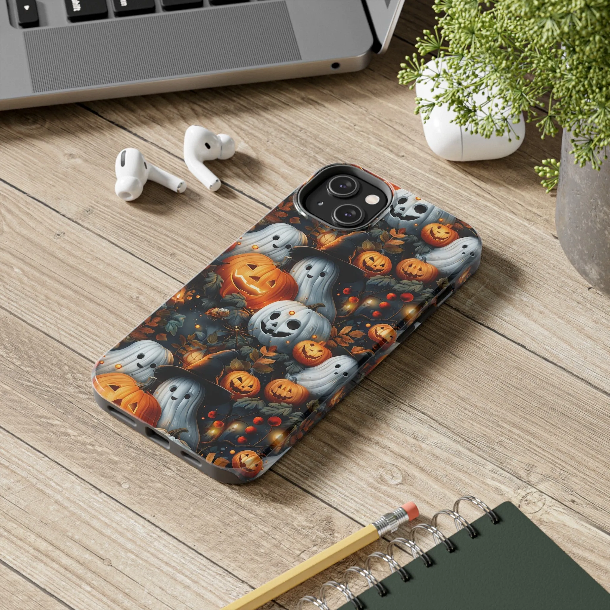 Fun Halloween Print pattern Phone Case, Aesthetic Phone Cover, Artsy Design, Protective Phone Cover compatible with a large variety of iPhone models, Phone Case, Gift