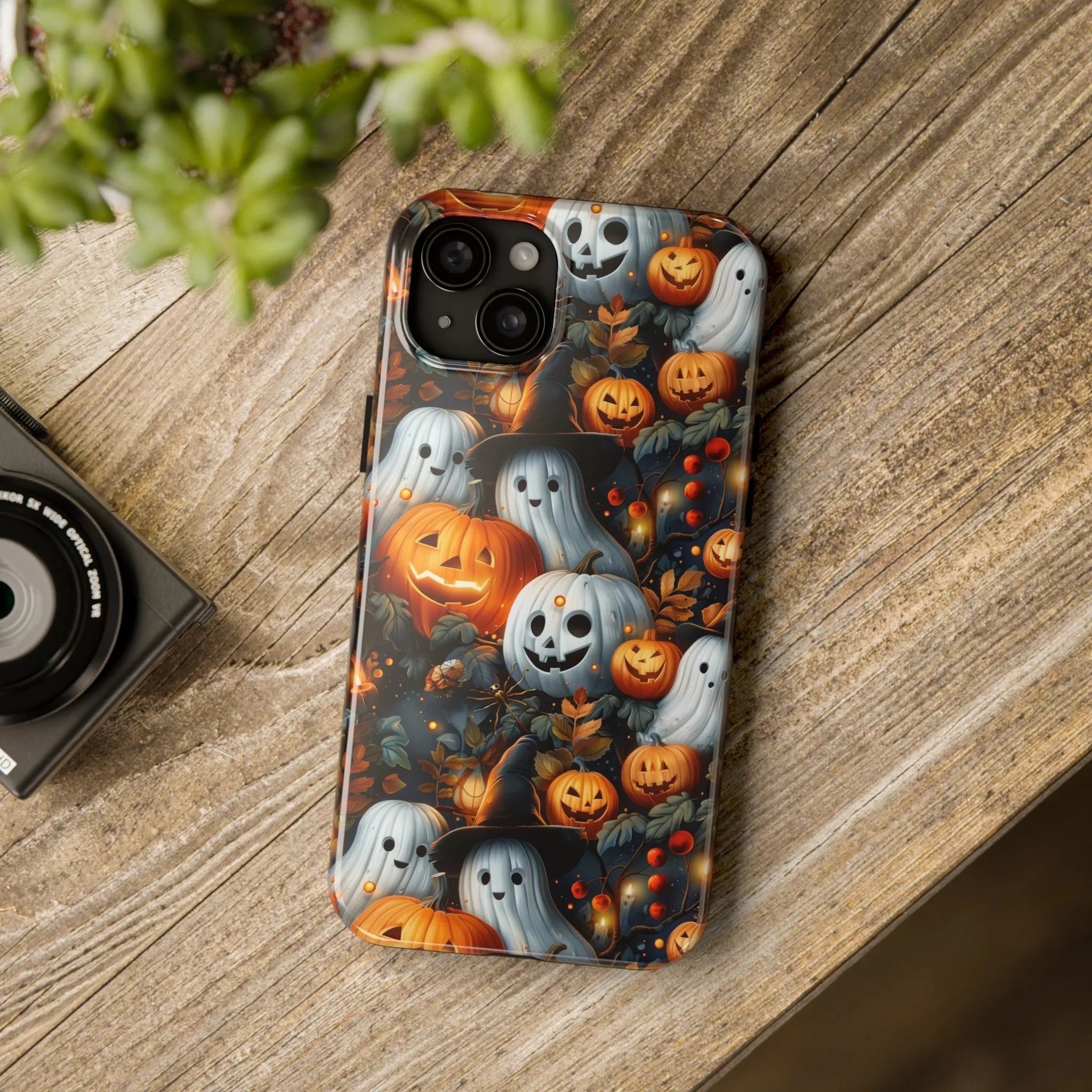 Fun Halloween Print pattern Phone Case, Aesthetic Phone Cover, Artsy Design, Protective Phone Cover compatible with a large variety of iPhone models, Phone Case, Gift