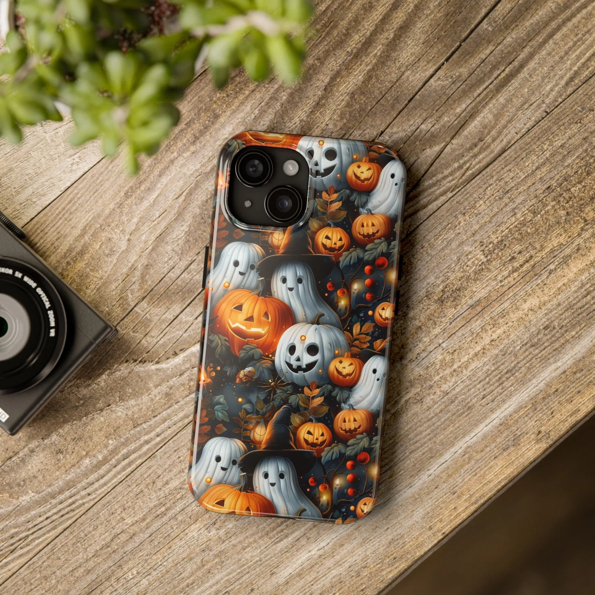 Fun Halloween Print pattern Phone Case, Aesthetic Phone Cover, Artsy Design, Protective Phone Cover compatible with a large variety of iPhone models, Phone Case, Gift