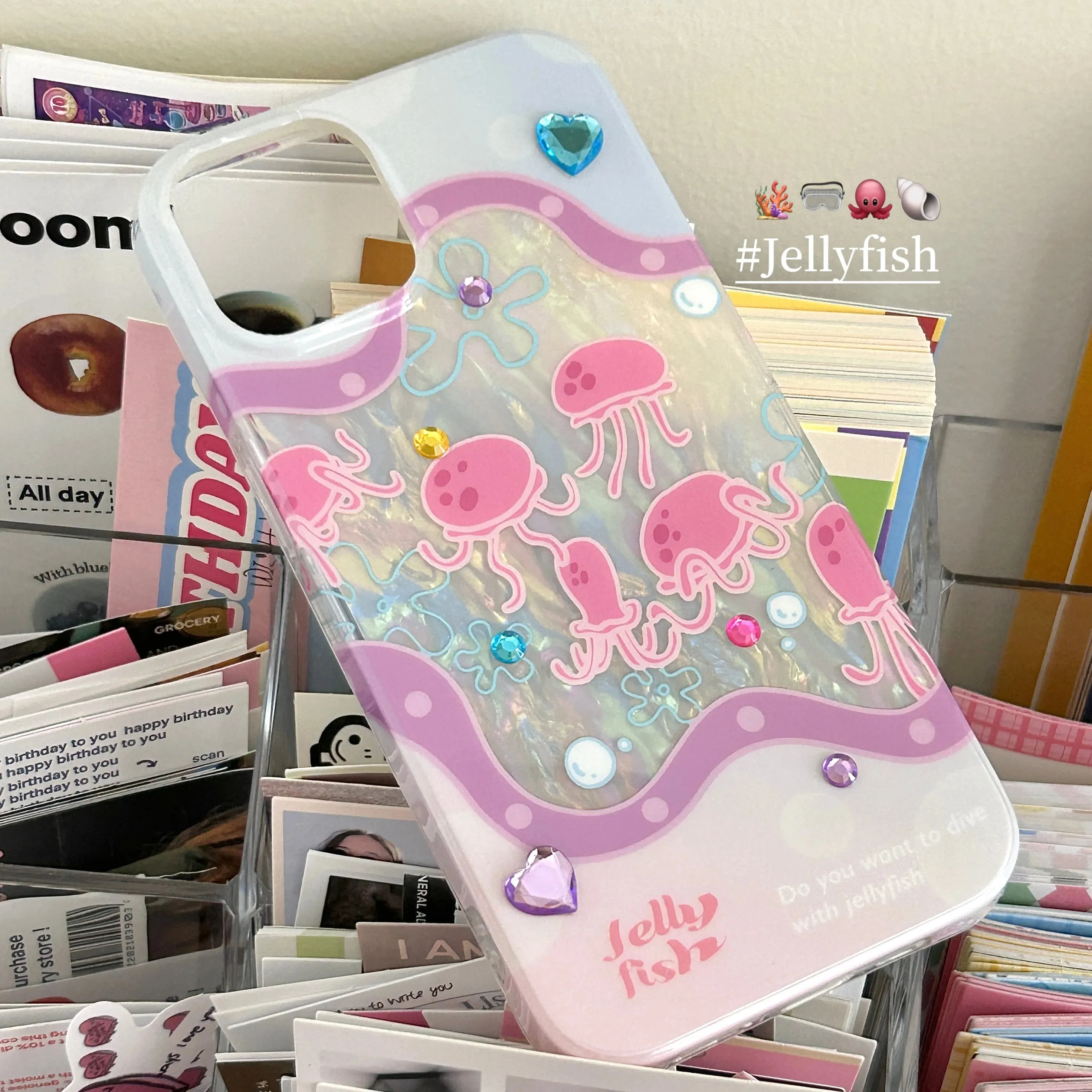 Glittering Jellyfish iPhone Case